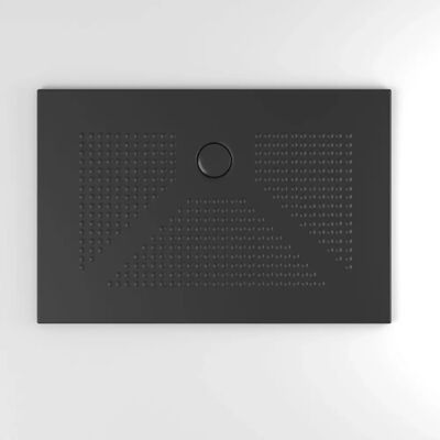 Kiamami Valentina - Plateau de Douche en Céramique - 100x80cm - Noir Mat - 3cm Épaisseur Kiamami Valentina - Plateau de Douche en Céramique - 100x80cm - Noir Mat - 3cm Épaisseur
