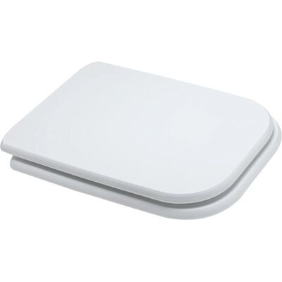 Kiamami Valentina - Asiento de Inodoro - Compatible con Conca - MDF Blanco - Bisagras Universales Kiamami Valentina - Asiento de Inodoro - Compatible con Conca - MDF Blanco - Bisagras Universales
