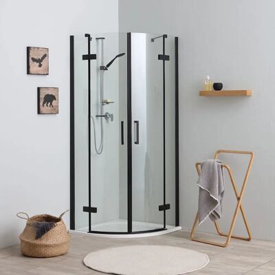 Kiamami Valentina - Paroi de Douche d'angle 80x80 - Design Moderne - Publicité Kiamami Valentina - Paroi de Douche d'angle 80x80 - Design Moderne - Publicité