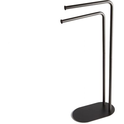 Kiamami Valentina Toallero de Metal Negro Mate - Diseño Moderno - 69/81cm Kiamami Valentina Toallero de Metal Negro Mate - Diseño Moderno - 69/81cm