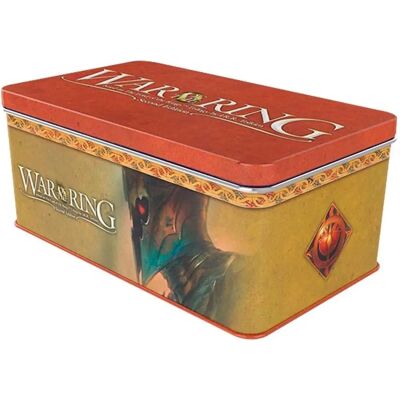 Ensemble de rangement de cartes War of the Ring du Roi-Sorcier - Boîte et protège-cartes - Publicité Ensemble de rangement de cartes War of the Ring du Roi-Sorcier - Boîte et protège-cartes - Publicité