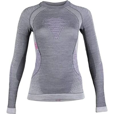 Uyn Merino Baselayer - Anthracite, Violet, Rose - Manches longues - Sportif & Confortable Uyn Merino Baselayer - Anthracite, Violet, Rose - Manches longues - Sportif & Confortable