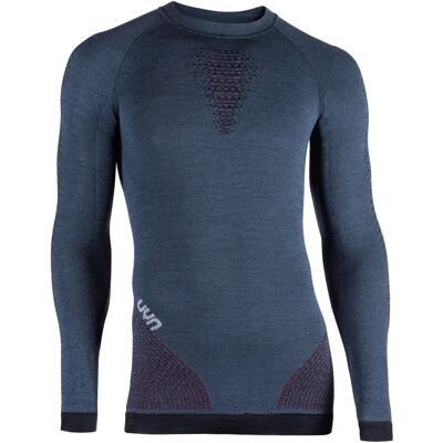 UYN Fusyon Maglietta Uomo Manica Lunga - Blue/Bordeaux/Pearl Grey UYN Fusyon Maglietta Uomo Manica Lunga - Blue/Bordeaux/Pearl Grey