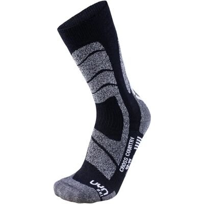 Uyn Ski Cross Country Gris / Noir, Chaussettes Mérino pour Hommes - Ergonomiques, Respirantes, Supportives - Chaussettes de Ski - Publicité Uyn Ski Cross Country Gris / Noir, Chaussettes Mérino pour Hommes - Ergonomiques, Respirantes, Supportives - Chaussettes de Ski - Publicité