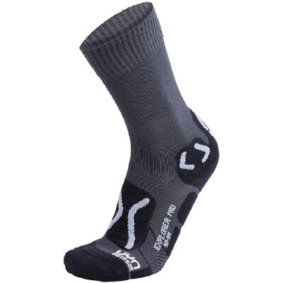 Calze UYN Outdoor Explorer Mid Grigie - Calze da Escursionismo per Uomo Calze UYN Outdoor Explorer Mid Grigie - Calze da Escursionismo per Uomo