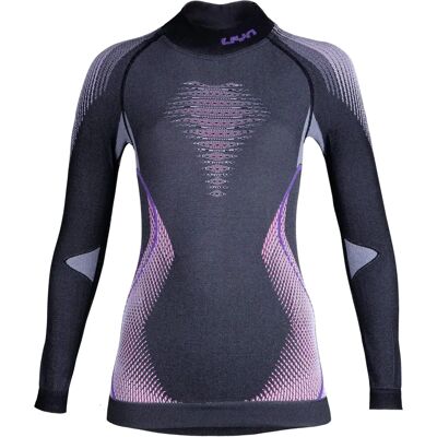 UYN Evolutyon Maglietta Donna Manica Lunga Collo Alto Melange Anthracite UYN Evolutyon Maglietta Donna Manica Lunga Collo Alto Melange Anthracite