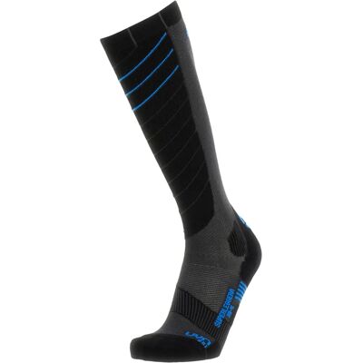 UYN Superleggera Gris para Esquí - Azul - Calcetines UYN Superleggera Gris para Esquí - Azul - Calcetines