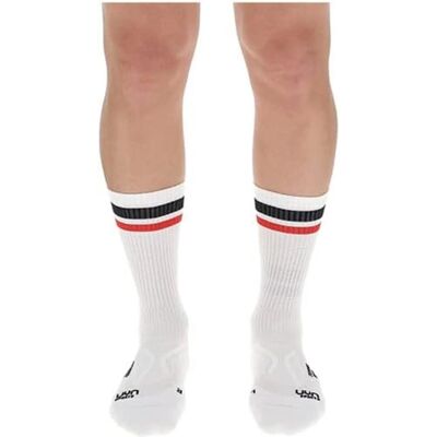 Calze UYN Tennis Bianche-Black-Red - Calze Calze UYN Tennis Bianche-Black-Red - Calze