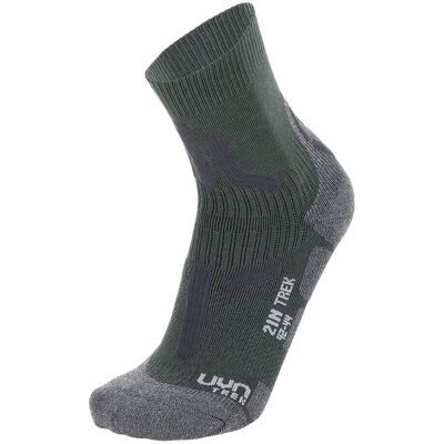 Uyn Trekking 2IN Socks - Militär - Grau Melange - Socken Uyn Trekking 2IN Socks - Militär - Grau Melange - Socken