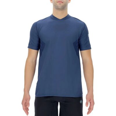 Camiseta UYN Run Fit Azul Manga Corta - Ropa de correr Camiseta UYN Run Fit Azul Manga Corta - Ropa de correr