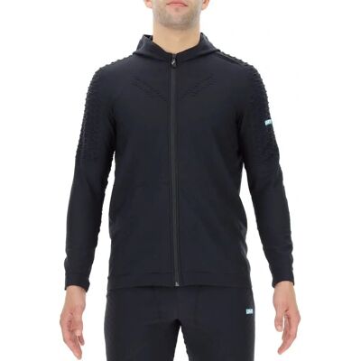 UYN Blackhoodie - Black - Hooded Full Zip - Hoodie UYN Blackhoodie - Black - Hooded Full Zip - Hoodie