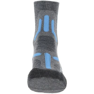 Uyn Trekking 2IN Merino Chaussettes - Gris Moyen / Turquoise - Chaussettes Uyn Trekking 2IN Merino Chaussettes - Gris Moyen / Turquoise - Chaussettes