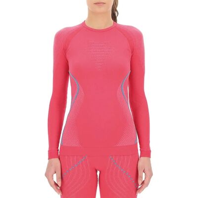 Uyn Evolutyon UW Shirt Longsleeve - Camicia - Rosa - Turchese Uyn Evolutyon UW Shirt Longsleeve - Camicia - Rosa - Turchese