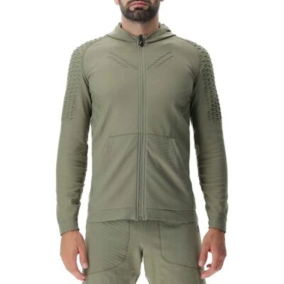 Felpa UYN Run Fit con Zip Completo Verde - Felpa Felpa UYN Run Fit con Zip Completo Verde - Felpa