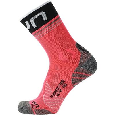 Uyn Runners ONE Mid Socks Pink - Running Socks - Pink - Breathable Uyn Runners ONE Mid Socks Pink - Running Socks - Pink - Breathable