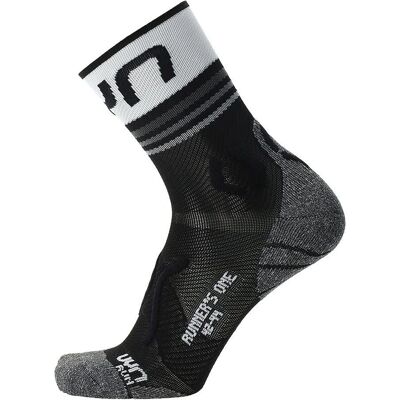 Uyn Runners ONE Short Socks - Schwarz - Weiß - Laufsocken Uyn Runners ONE Short Socks - Schwarz - Weiß - Laufsocken