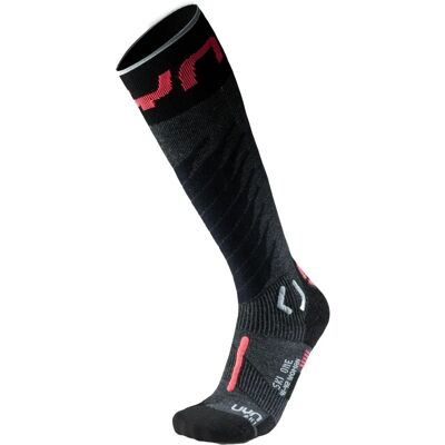 Chaussettes de Ski Merino Uyn - Anthracite Rose - Vêtements de Ski de Performance - Publicité Chaussettes de Ski Merino Uyn - Anthracite Rose - Vêtements de Ski de Performance - Publicité