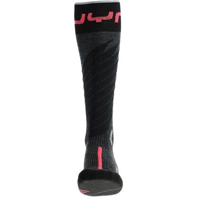 UYN Damen Skisocken ONE MERINO - Anthrazit/Rosa - Skisocken UYN Damen Skisocken ONE MERINO - Anthrazit/Rosa - Skisocken