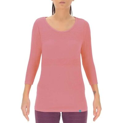 UYN Woman Natural Training 3/4 Sleeve Pink T-Shirt - Casual Sportswear UYN Woman Natural Training 3/4 Sleeve Pink T-Shirt - Casual Sportswear