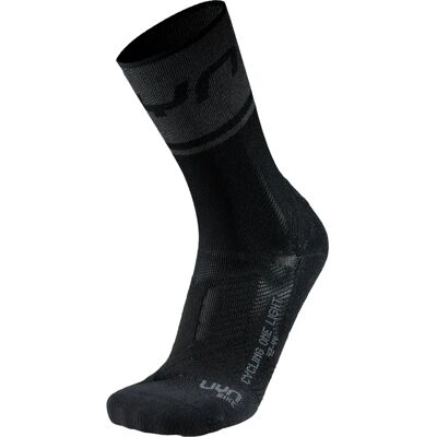 Uyn Cycling ONE Light Socks - Herren Schwarz - Anthrazit - 42-44 - Socken Uyn Cycling ONE Light Socks - Herren Schwarz - Anthrazit - 42-44 - Socken