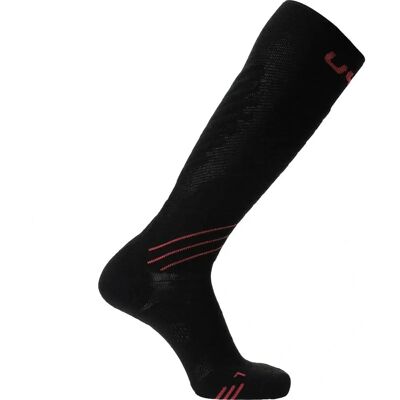 Uyn Ski Comfort ONE Calze - Lana Merino, Nero, Rosa - Calze da Sci Uyn Ski Comfort ONE Calze - Lana Merino, Nero, Rosa - Calze da Sci