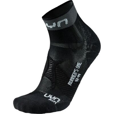 UYN Runner's One Calcetines Negros/Grey - Calcetines de running UYN Runner's One Calcetines Negros/Grey - Calcetines de running