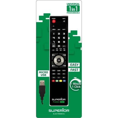 Superior Electronics Universal-Fjärrkontroll - Svart Superior Electronics Universal-Fjärrkontroll - Svart