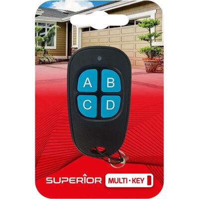 Superior Electronics Garagentor Fernbedienung - 4-Kanal, Mehrfrequenz, Schwarz Superior Electronics Garagentor Fernbedienung - 4-Kanal, Mehrfrequenz, Schwarz