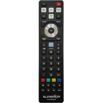 Superior Electronics SUPTRB027 Fernbedienung - Universeller Sky-Receiver, Schwarz Superior Electronics SUPTRB027 Fernbedienung - Universeller Sky-Receiver, Schwarz