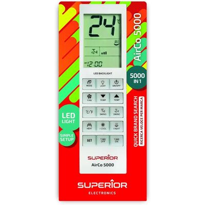 Superior Airco 5000 - Universal Remote for Air Conditioner Superior Airco 5000 - Universal Remote for Air Conditioner