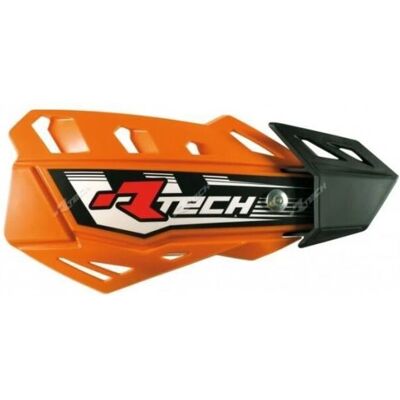 Race Tech RACETECH Verstellbarer orangefarbener RACETECH FLX Handschutz - Handguards Race Tech RACETECH Verstellbarer orangefarbener RACETECH FLX Handschutz - Handguards
