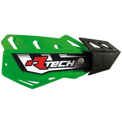 Protège-mains RACETECH FLX Vert - Garde-mains pour motos - Publicité Protège-mains RACETECH FLX Vert - Garde-mains pour motos - Publicité