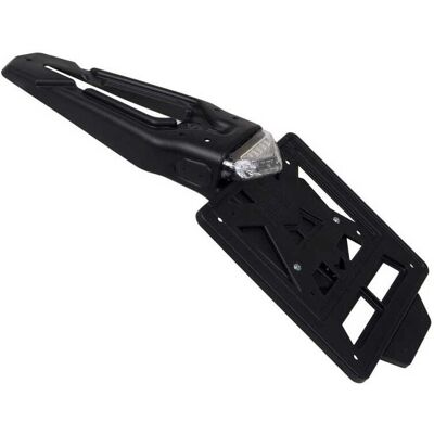 Supporto targa LED RTech Integra - Versione Racing - Universale - Nero Supporto targa LED RTech Integra - Versione Racing - Universale - Nero
