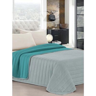ELEGANT - Linge de lit italien Copriletto Estivo Verde Acqua/Grigio simple - bed linen ELEGANT - Linge de lit italien Copriletto Estivo Verde Acqua/Grigio simple - bed linen