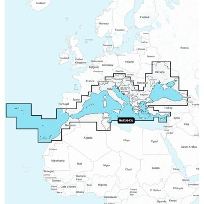 Navionics Mediterranean Black Sea Large Map - Map Navionics Mediterranean Black Sea Large Map - Map