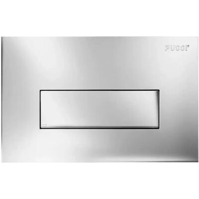 Plaque de commande Pucci Série Sara - 1 Bouton Chrome - Publicité Plaque de commande Pucci Série Sara - 1 Bouton Chrome - Publicité