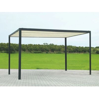 Webmarketpoint Milwaukee Aluminium Pergola - Elektrisches Dach, LED, 3x3x2,5m Webmarketpoint Milwaukee Aluminium Pergola - Elektrisches Dach, LED, 3x3x2,5m