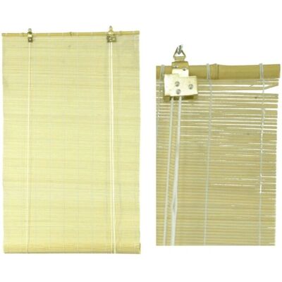 IPERBRIKO - Persiana de mimbre natural con varilla de bambú - 120x300cm IPERBRIKO - Persiana de mimbre natural con varilla de bambú - 120x300cm