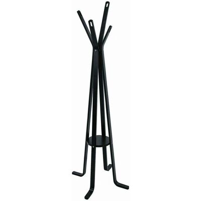 Appendiabiti in legno nero Iperbriko - 50x50x180 cm Appendiabiti in legno nero Iperbriko - 50x50x180 cm