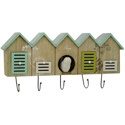 Vacchetti Holz-Garderobe - Bunte 5-Fach mit 4 Schubladen - 49,5cm Vacchetti Holz-Garderobe - Bunte 5-Fach mit 4 Schubladen - 49,5cm