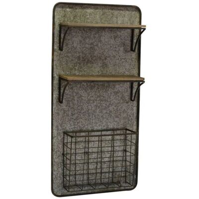 Estante de madera y metal WEBMARKETPOINT - 2 estantes - 38,5x11,5x78cm Estante de madera y metal WEBMARKETPOINT - 2 estantes - 38,5x11,5x78cm