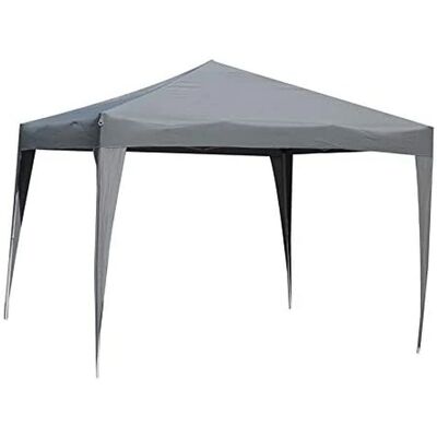 VACCHETTI Arizona Stahl Pavillon - 3x3m Automatisch Grau - Gartenpavillon VACCHETTI Arizona Stahl Pavillon - 3x3m Automatisch Grau - Gartenpavillon