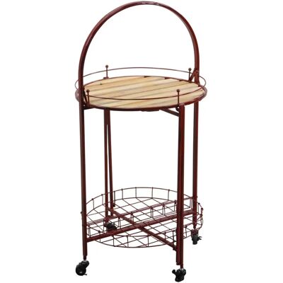 Vacchetti Runder klappbarer Metalltisch - Beistelltisch Vacchetti Runder klappbarer Metalltisch - Beistelltisch