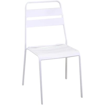 VACCHETTI Rovigo Gartenstuhl - Metall, Weiß, 50x54cm, 87cm Hoch VACCHETTI Rovigo Gartenstuhl - Metall, Weiß, 50x54cm, 87cm Hoch