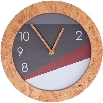 Reloj de Madera Iperbriko - Diámetro 26cm - Reloj de Pared Reloj de Madera Iperbriko - Diámetro 26cm - Reloj de Pared