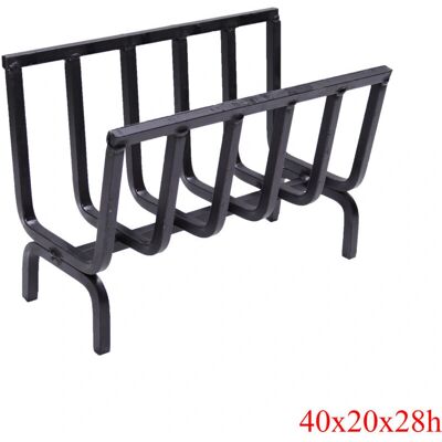 FONDERIA BONGIOVANNI - Brucialegna Portalegna Braciere Ferro 40x20x28h - Portalegna e braciere FONDERIA BONGIOVANNI - Brucialegna Portalegna Braciere Ferro 40x20x28h - Portalegna e braciere