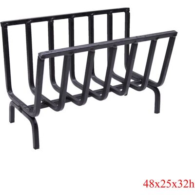 FONDERIA BONGIOVANNI - Brucialgna Portalegna Braciere In Ferro 48x25x32h - 48x25x32h - Ferro - Accessorio camino FONDERIA BONGIOVANNI - Brucialgna Portalegna Braciere In Ferro 48x25x32h - 48x25x32h - Ferro - Accessorio camino