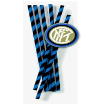 Jadeo 12 Inter Rietjes - Karton - 19,5cm - Gestreept Teamkleuren Jadeo 12 Inter Rietjes - Karton - 19,5cm - Gestreept Teamkleuren