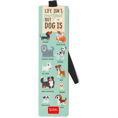 Legami Se0236 Elastischer Lesezeichen - Hundemotiv - Das Leben ist nicht perfekt, aber mein Hund ist Legami Se0236 Elastischer Lesezeichen - Hundemotiv - Das Leben ist nicht perfekt, aber mein Hund ist