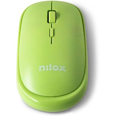 Ratón inalámbrico Nilox NXMOWICLRGR01 - Bluetooth, Verde Ratón inalámbrico Nilox NXMOWICLRGR01 - Bluetooth, Verde
